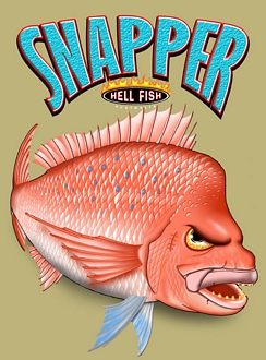 Mens - Hell Fish Snapper on Stone